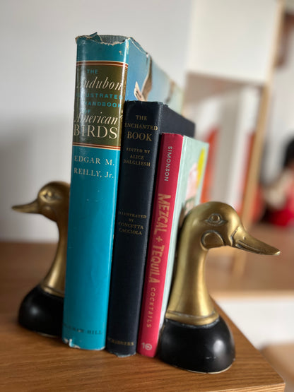 Brass Mallard Bookends