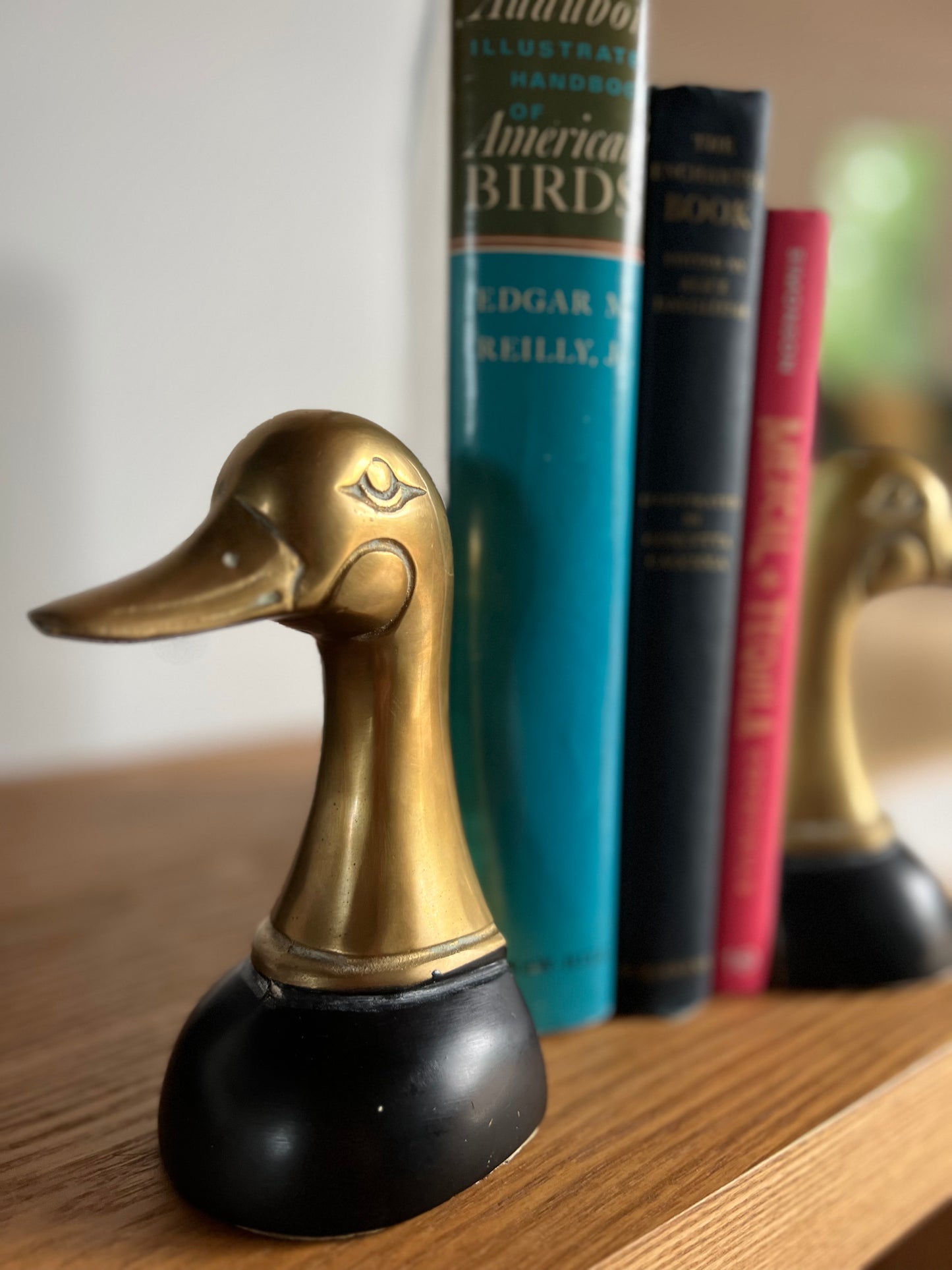 Brass Mallard Bookends