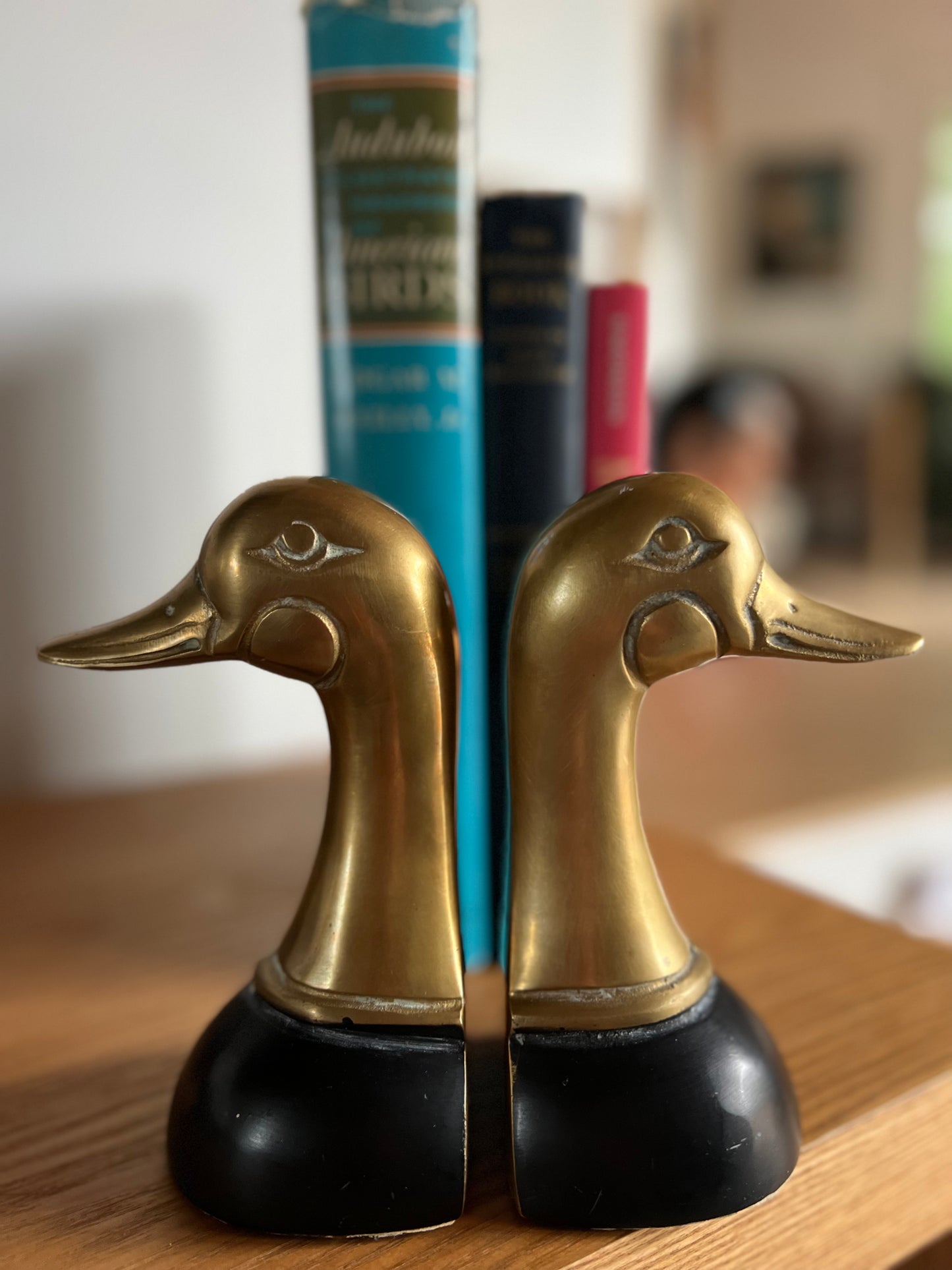 Brass Mallard Bookends