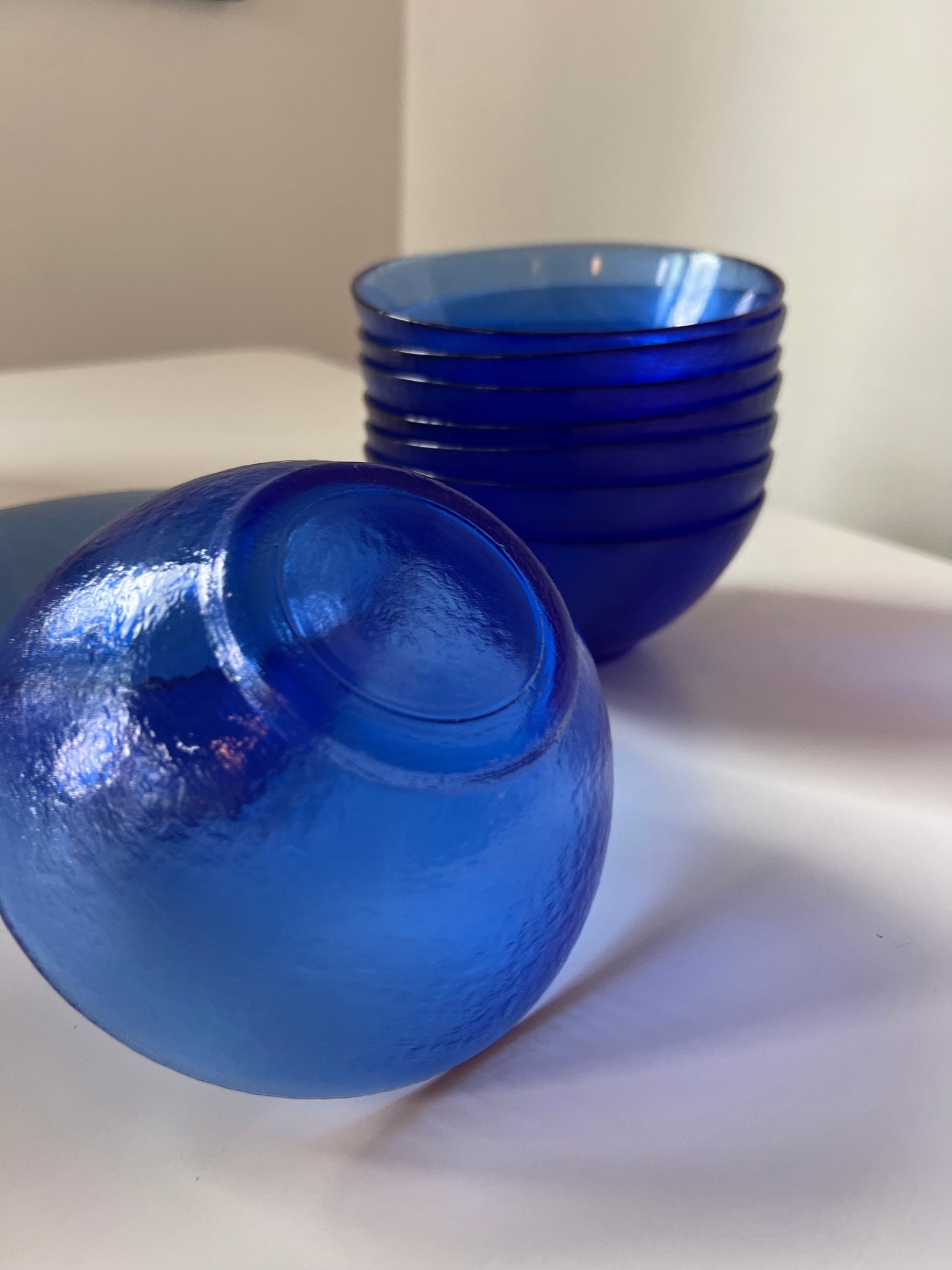 Italian Blue Bowl Stack