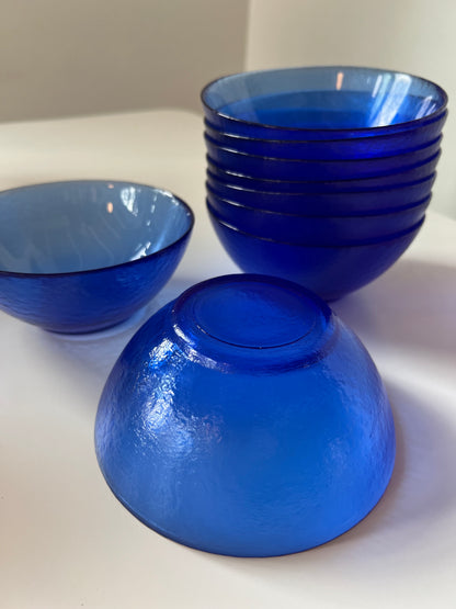 Italian Blue Bowl Stack