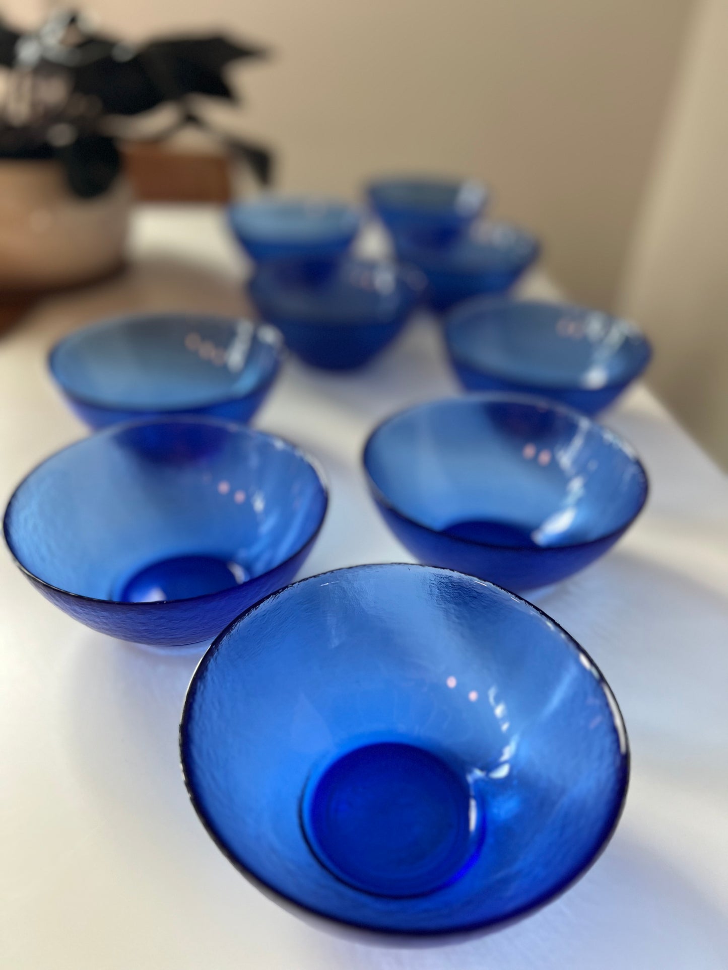 Italian Blue Bowl Stack