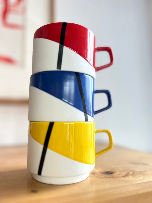 Abstract Primary Mugs with Style
