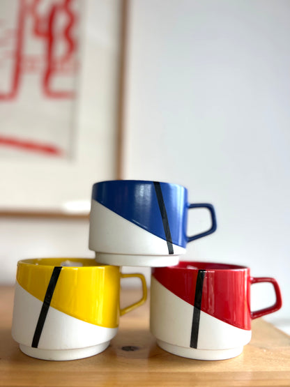 Abstract Primary Mugs with Style