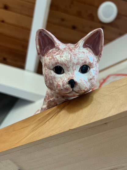 Ceramic Ledge Cat