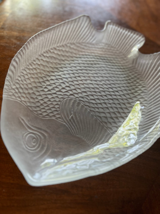 Frosted Glass Fish Platter