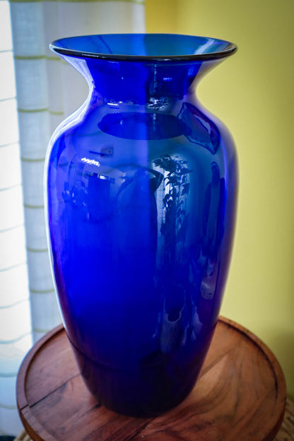 Sapphire Statement Vase