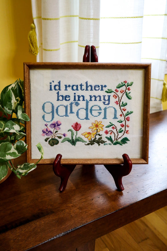 Garden Dreams Framed Cross Stitch