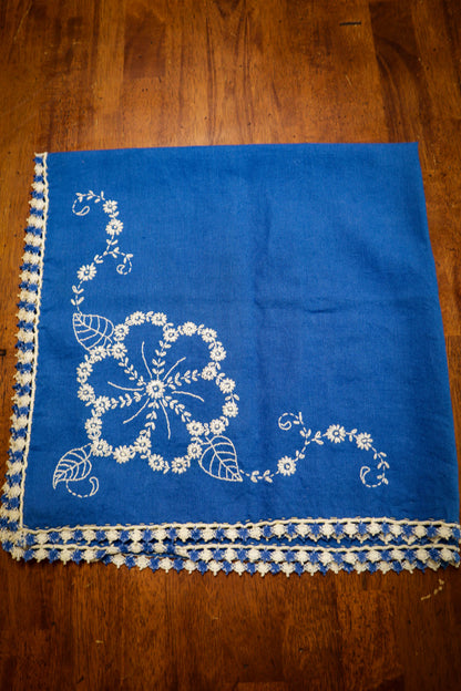 Bright Blue Bridge Tablecloth