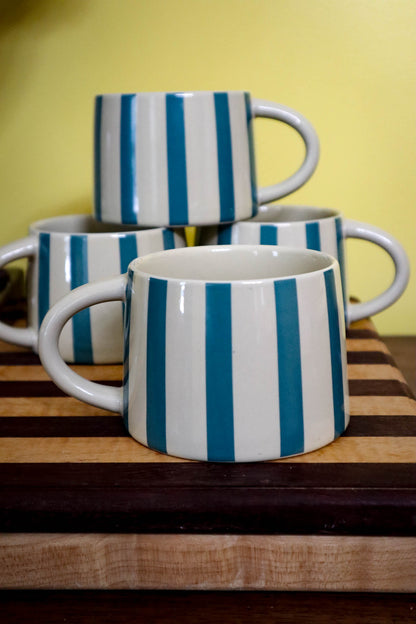 Boho Striped Coffee Mugs