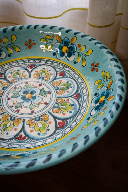 Mediterranean Melamine Serving Bowl