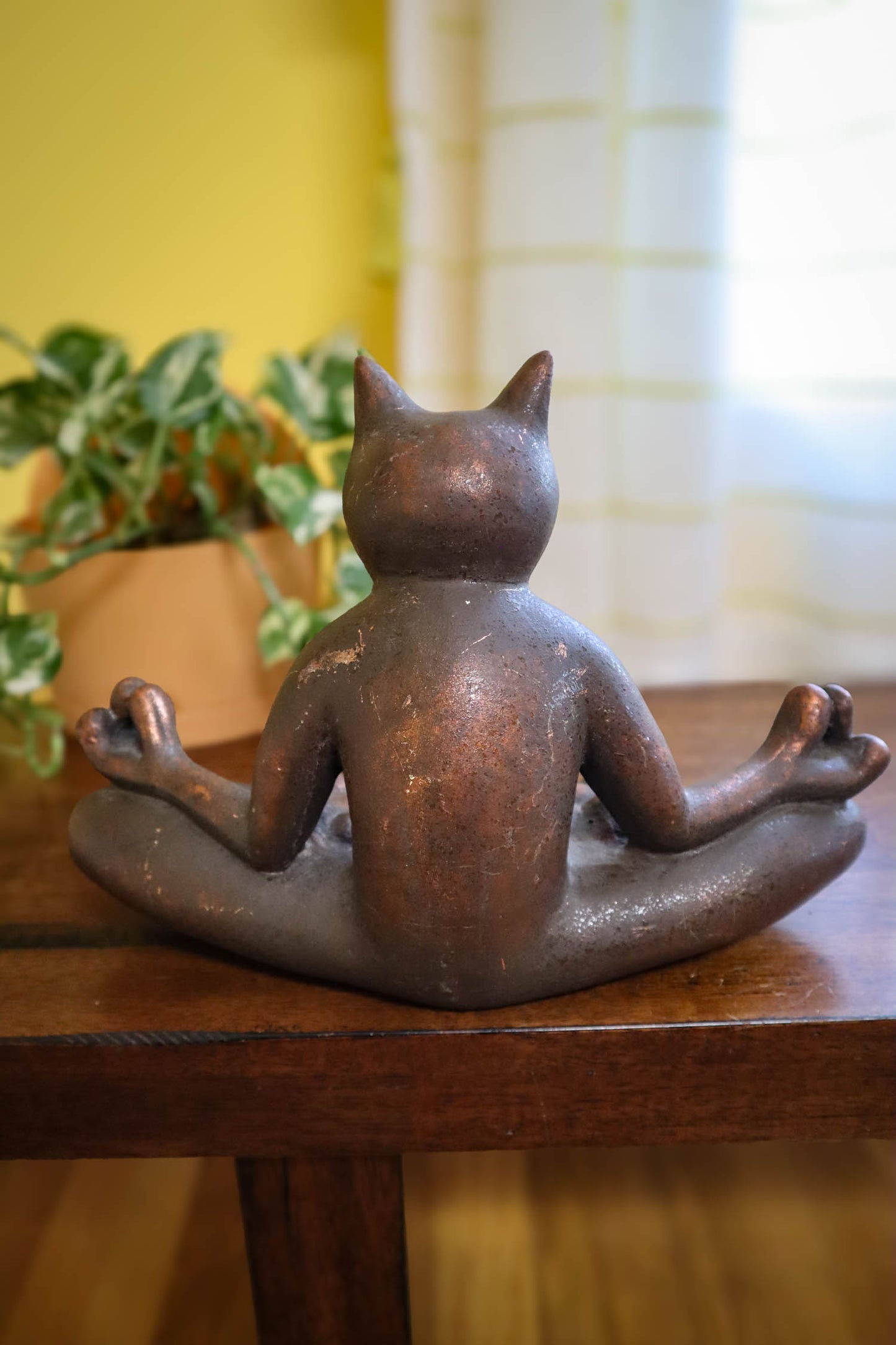Zen Cat Statue