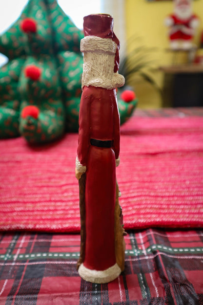 Slim Santa Mini Taper Candle Holder