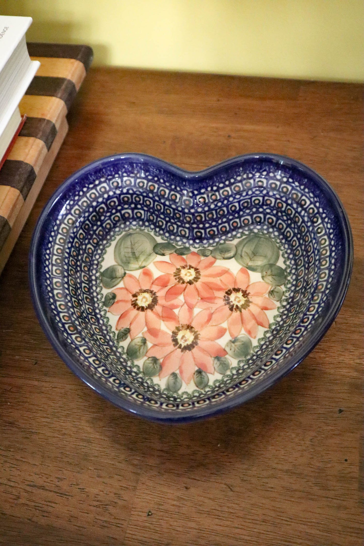 Heart-y Polish Pottery Bowl