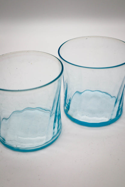 Blue Swirl Rocks Glasses