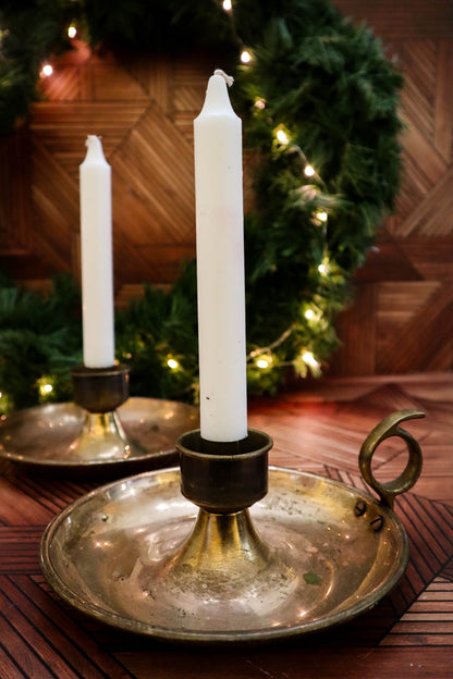 Christmas Past Candlestick Holder