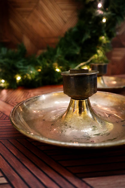 Christmas Past Candlestick Holder