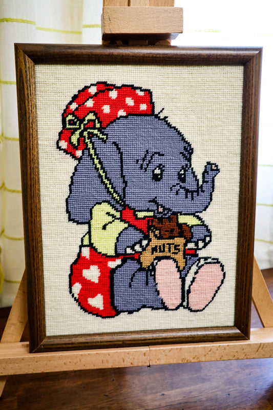 Made with Love Framed Cross Stitch