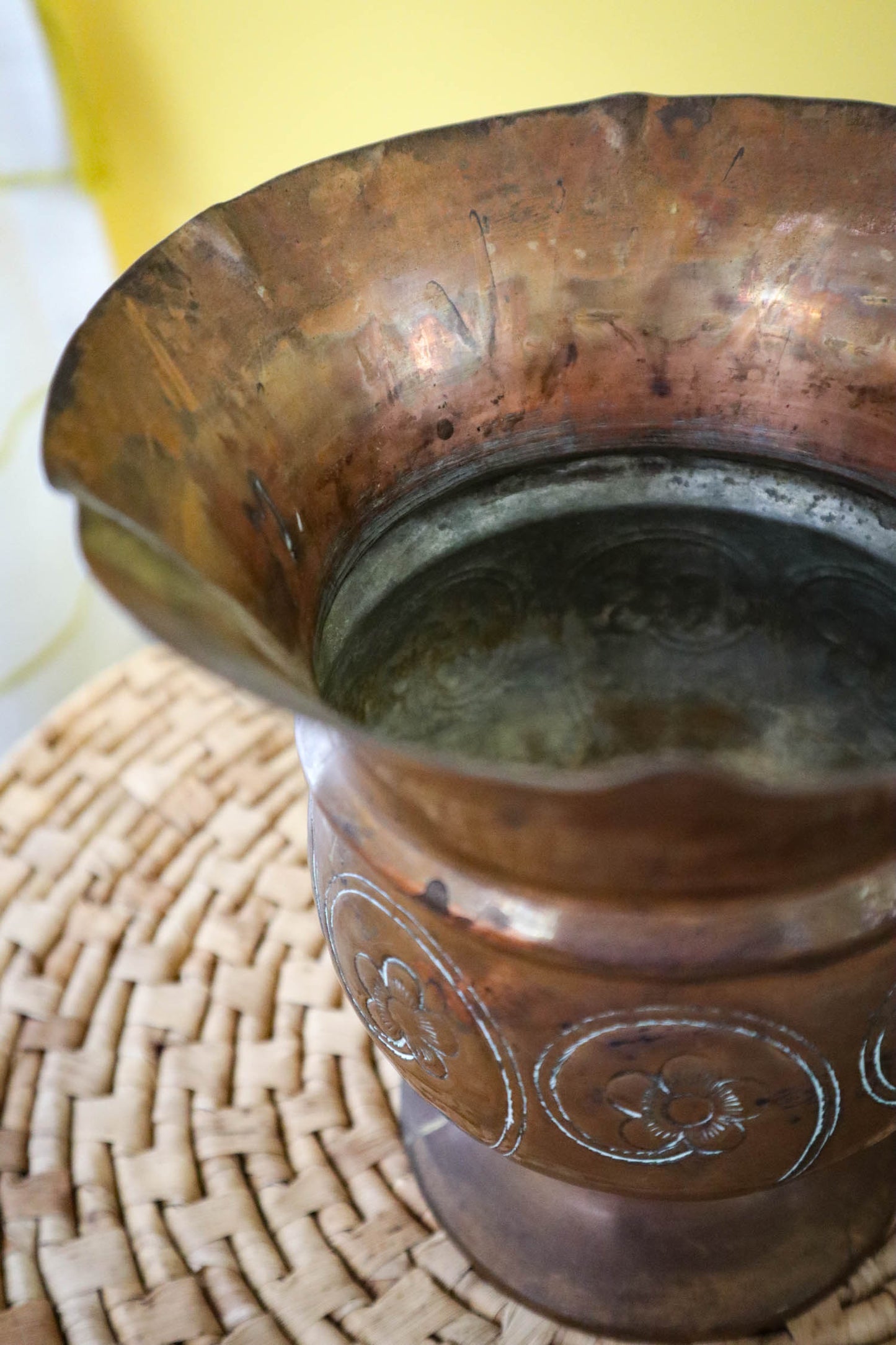 Pretty in Patina Copper Vase