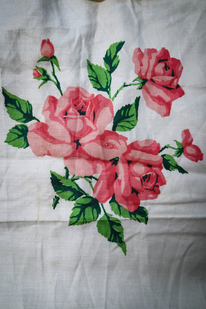 Rosy Linen Tablecloth