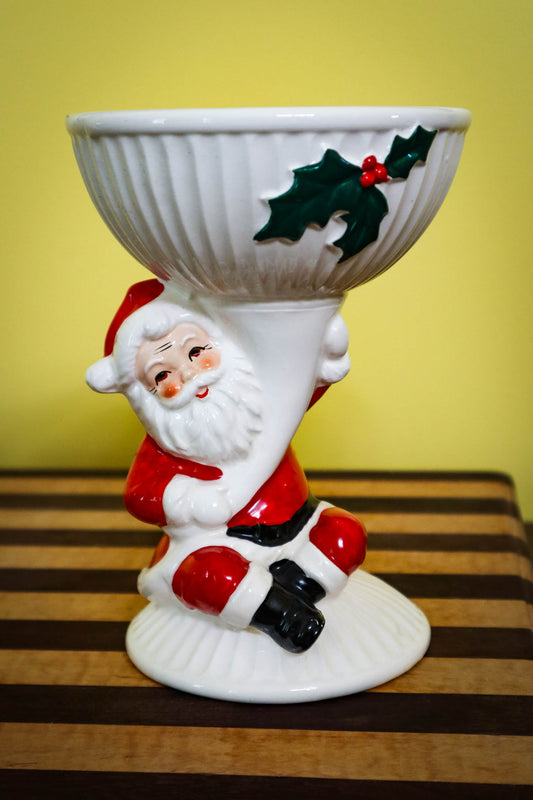 Kitschy Santa Vase