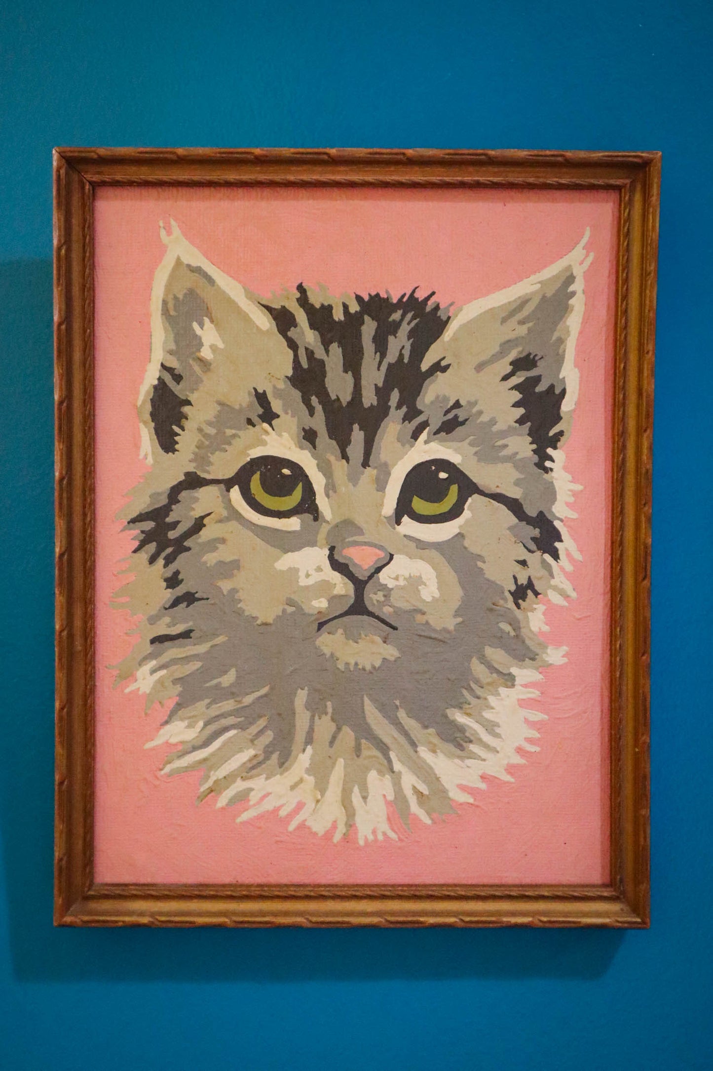 Kitten Kitsch Framed Paint by Number Portrait