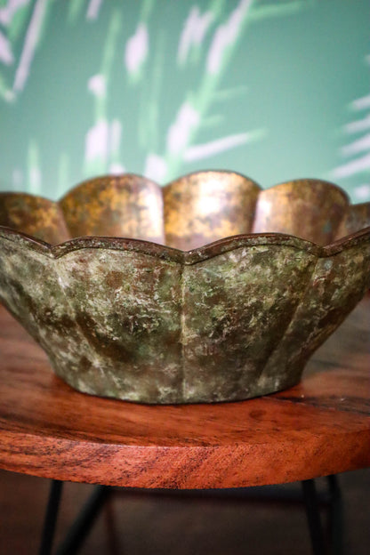 Very Verdigris Brass Bowl