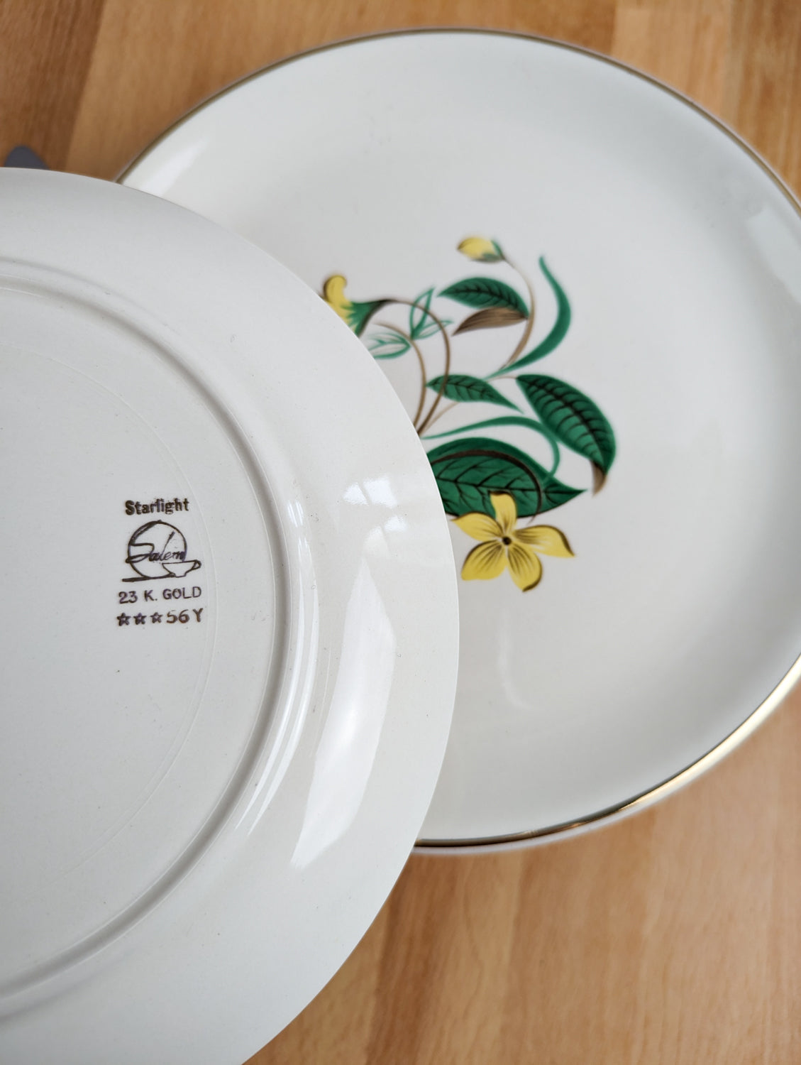 Starlight Mid Century Salad Plates