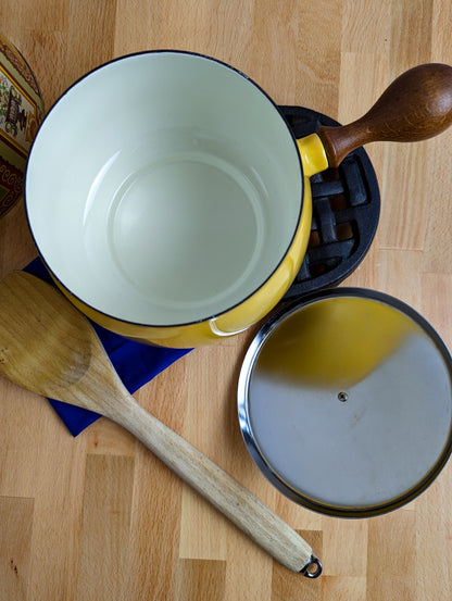 Sunny Saucepan with Teak Handles