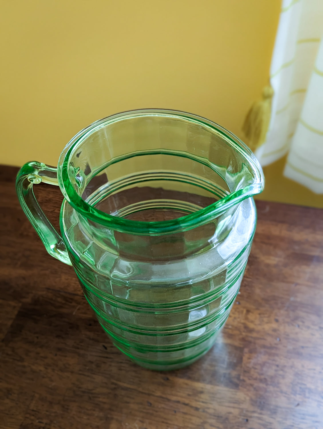 1930’s Small Uranium Glass buy Pitcher