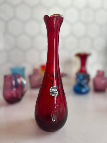 60's Amberina Swingers Vase