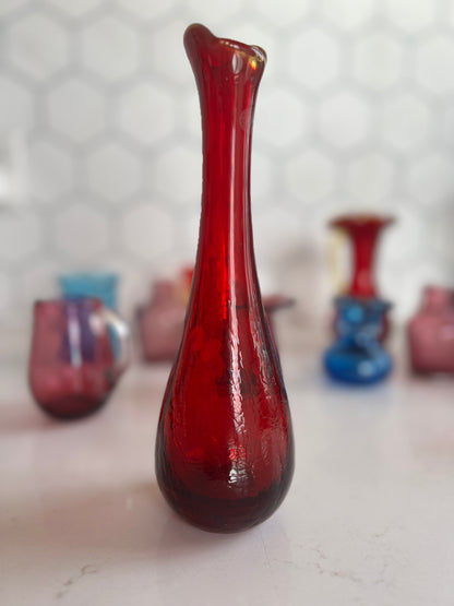 60's Amberina Swingers Vase