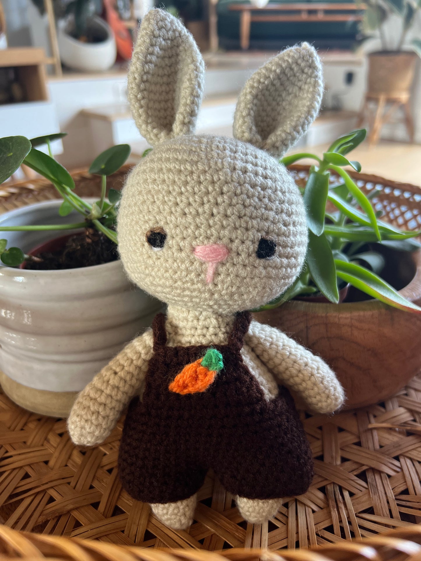 Crochet Bun In Overalls