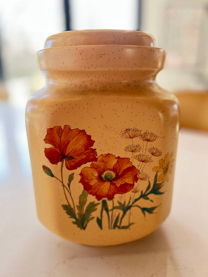 Freckled Poppy Field Jar